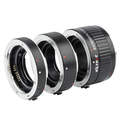 Picture of VILTROX DG-C Metal Mount Auto Focus Macro Extension Tube Set Adapter Ring (12mm+20mm+36mm) for Canon EF/EF-S Lens DSLR Camera
