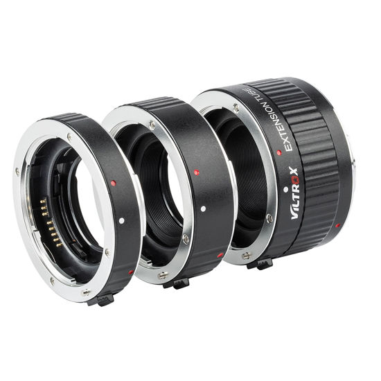 Picture of VILTROX DG-C Metal Mount Auto Focus Macro Extension Tube Set Adapter Ring (12mm+20mm+36mm) for Canon EF/EF-S Lens DSLR Camera