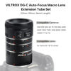 Picture of VILTROX DG-C Metal Mount Auto Focus Macro Extension Tube Set Adapter Ring (12mm+20mm+36mm) for Canon EF/EF-S Lens DSLR Camera