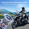 Picture of FODSPORTS Motorcycle Bluetooth intercom FX4 Pro 1200m Helmet Intercom,4 Riders Motorcycle Bluetooth Headset,Universal Bluetooth Helmet Headset,Helmet Communication System FM/Hard &Soft Mic/2Pack