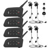 Picture of GaiRen Referee Headset, USB C Interface Communication System with Headset Earphone for Volleyball Official Football Soccer Handball (4 Pack)
