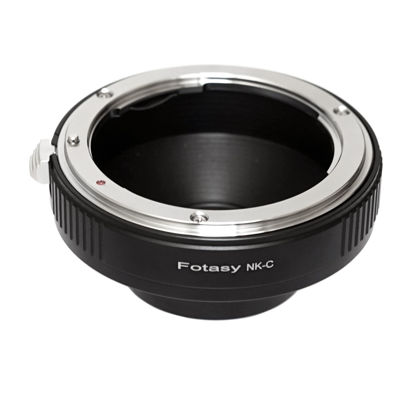 Picture of Fotasy Nikkor Lens to C Mount Adapter, F Mount Lens to 16mm Cine Mount Adapter, Compatible with Nikon F Mount Lens and Cine Movie Making System/C Mount CCTV Camera/C-Mount Microscope Cameras