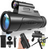 Picture of Monocular Telescope with Lights HD Monoculars 80x100 for Adults High Powered Monocular for Hunting with Smartphone Holder & Tripod, Handheld Telescope Suitable for Bird Watching Stargazing-Black
