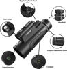 Picture of Monocular Telescope with Lights HD Monoculars 80x100 for Adults High Powered Monocular for Hunting with Smartphone Holder & Tripod, Handheld Telescope Suitable for Bird Watching Stargazing-Black