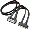 Picture of GELRHONR 22Pin SATA Power Extension Cable,22 Pin（7+15） Sata Male to Female Data and Power Combo Extension Cable with Locking Latch,for HDD,SSD,Optical Drives, DVD Burners, PCI Cards-50CM(6Gbps/s)