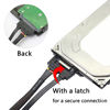 Picture of GELRHONR 22Pin SATA Power Extension Cable,22 Pin（7+15） Sata Male to Female Data and Power Combo Extension Cable with Locking Latch,for HDD,SSD,Optical Drives, DVD Burners, PCI Cards-50CM(6Gbps/s)