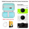 Picture of Elonbo Camera Carrying Case for KODAK Printomatic Digital Instant Print Camera, Portable Bluetooth Photo Printer Storage Holder Bag, Mesh Bag Fits Zink Photo Paper, MicroSD Card, USB Cable, Green