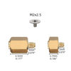 Picture of M.2 SSD Screw M.2 SSD Standoff and Screw NVMe M.2 SSD Screw Kit for Asus ASRock motherboards,Mounting Screws for PCle NVMe M.2 SSD