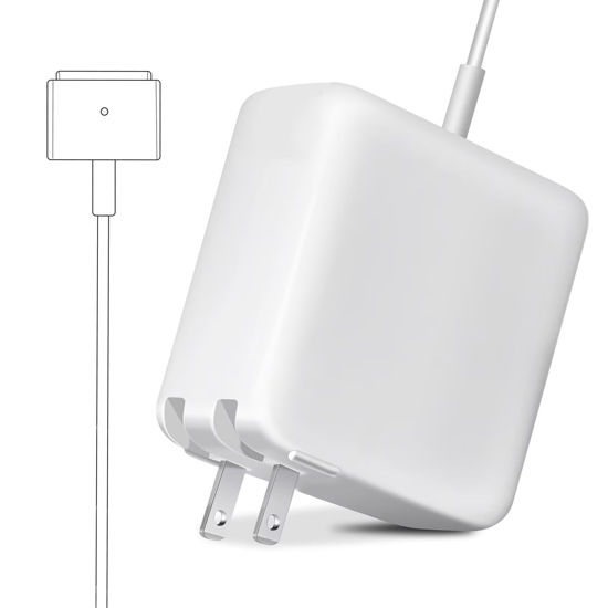 Picture of Replacement Mac Book Air Charger Replacement, AC 45W T-Tip for for 11 inch and 13 inch After Mid 2012