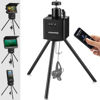 Picture of FishPRO Positioner for Underwater Fishing Camera - [Full-Aluminum] Tripod for Ice Fishing Camera Underwater, with 1/4" Tilt Mount, Remote & Manual Control, 2-Way 360° Rotating, Fit Ice Hole Max 9.5"