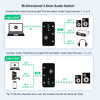 Picture of COOIDEA 3.5mm Stereo Audio Switcher Support 1 in 3 Out or 3 in 1 Out with 3.5mm Audio Cable, 3 Ports AUX Audio Speaker Selector for PC Phone Laptop Headphone