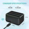 Picture of LP Insta 360 X4 Battery Charger Compatible with Insta360 X4 Battery Charger with USB Type-C Cable, 3-Slot Battery Charging Station with SD Card Storage Slot