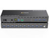 Picture of 10 Port 8 Port KVM Switch HDMI 4K@60Hz EDID Simulation, USB 3.0 HDMI KVM Switch for 10 Computers Share 1 Monitor and 4 USB Devices, KVM Switches with Audio RS232 Wired Remote 12V Power and USB Cable