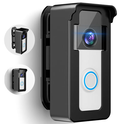 Picture of Ring Doorbell Mount, Anti-Theft Video Doorbell Angle Mount for Apartment with 45 to 135 Degree Adjustable, Ring/Blink/Eufy Wireless Camera Doorbell Bracket Holder