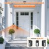 Picture of Ring Doorbell Mount, Anti-Theft Video Doorbell Angle Mount for Apartment with 45 to 135 Degree Adjustable, Ring/Blink/Eufy Wireless Camera Doorbell Bracket Holder