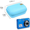 Picture of Leayjeen Digital Camera Case Compatible with AbergBest 21 Mega Pixels 2.7" LCD/Kodak Pixpro/Canon PowerShot ELPH 180/190/Sony DSCW800/DSCW830 Cameras for Travel (Case Only)