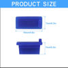 Picture of Auvotuis 20Pcs Silicone USB Port Cover, USB A Type Female Cover Plug Protector, Blue