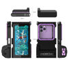 Picture of ShellBox Case Diving Case 3rd Gen for Samsung Galaxy/Phone Series, Universal Phones [4.9-6.9 Inch], Snorkeling 15m/50ft,with Compass,Bluetooth-Controlled(Black-Purple)