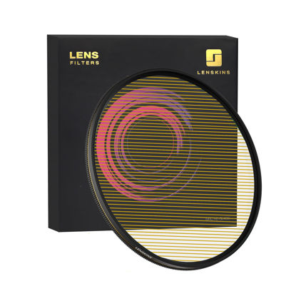 Picture of LENSKINS 95mm Variable Gold Streak Filter, Special Effects Lens Filter, Anamorphic Optical Glass, Multi-Resistant Coated, Light Flare Effect Filter for Camera Lens