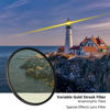 Picture of LENSKINS 95mm Variable Gold Streak Filter, Special Effects Lens Filter, Anamorphic Optical Glass, Multi-Resistant Coated, Light Flare Effect Filter for Camera Lens