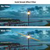 Picture of LENSKINS 95mm Variable Gold Streak Filter, Special Effects Lens Filter, Anamorphic Optical Glass, Multi-Resistant Coated, Light Flare Effect Filter for Camera Lens