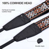 Picture of Padwa Lifestyle Adjustable Camera Strap - 1.5" Top Layer Cowhide Head Camera Straps for Photographers, Cotton Adjustable Neck Shoulder & Crossbody Strap Quick Release for All Cameras and Binoculars