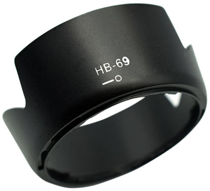 Picture of HB-69 Lens Hood Shade for Nikon AF-S(Not for AF-P) DX 18-55mm f/3.5-5.6GVR II(Not for G VR,Not for G EG II),52mm Digital Tulip Flower Lens Hood Black