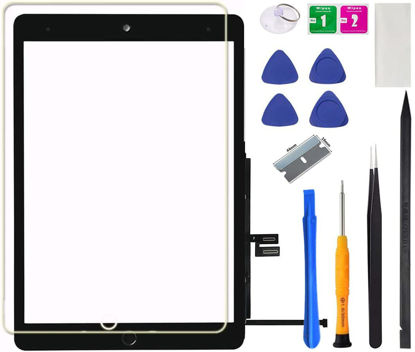 Picture of for iPad 9 (9th Generation) Screen Replacement 10.2 Inch Digitizer, for iPad 9th Gen (2021 Released) A2602 A2603 A2604 A2605 Touch Glass, Full Repair Kits+Home Button
