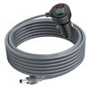 Picture of for Starlink Mini DC Power Cable: Waterproof Car Charger for Starlink with Cigarette Lighter Adapter, USB & Type-C Ports, Voltmeter, Digital Display, 18AWG WireDC Power Cable for Starlink Mini (16FT)