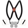 Picture of MOXULE Binocular Harness Strap X-Shaped - Adjustable Bino Chest Straps for All Binoculars Hunting,Hiking and Birding - Black