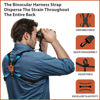 Picture of MOXULE Binocular Harness Strap X-Shaped - Adjustable Bino Chest Straps for All Binoculars Hunting,Hiking and Birding - Black