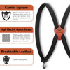 Picture of MOXULE Binocular Harness Strap X-Shaped - Adjustable Bino Chest Straps for All Binoculars Hunting,Hiking and Birding - Black