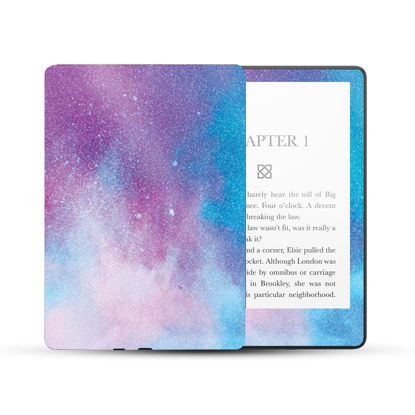 Picture of MightySkins Glossy Glitter Skin Compatible with Amazon Kindle Paperwhite 5 6.8-inch 11th Gen (2021) Full Wrap - Cotton Candy Sky | High-Gloss Glitter Finish | Easy to Apply | Made in The USA
