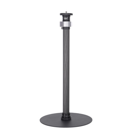 Picture of Koolehaoda Monopod Stand for Desk, 16"-28" Adjustable Camera Table Mount Stand with Heavy Base, Carbon Fiber Monopod Mount Stand for DSLR Camera, Light, Webcam, Live Streaming, Vlogging