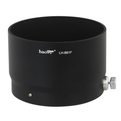 Picture of Haoge LH-B61F Metal Lens Hood Shade for Olympus M.ZUIKO Digital ED 75mm F1.8 Lens Black Replaces Olympus LH-61F