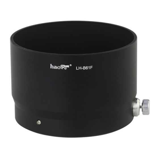 Picture of Haoge LH-B61F Metal Lens Hood Shade for Olympus M.ZUIKO Digital ED 75mm F1.8 Lens Black Replaces Olympus LH-61F