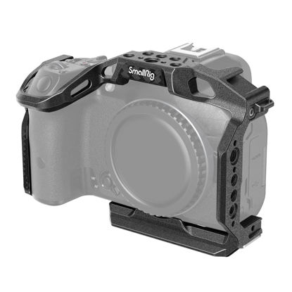 Picture of SmallRig R7 Cage for Canon R7, Aluminum Alloy R7 cage with Quick Release Plate for Arca Stand, Cold Shoe, NATO Rail and Threaded Holes, Formfitting Camera Cage Video Rig for Canon R7-4003
