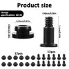 Picture of 24 Pcs Hard Disk Drive Screws Hard Drive Screws and Shock Absorption Rubber Washer Kit Hard Drive Mounting Screws for 3.5 inch Hard Disk Drive Mounting Accessories