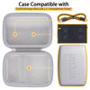 Picture of co2CREA Hard Travel Case Replacement for Fujifilm Instax Mini Link 3 2 1 Smartphone Printer (Ash White Case + Inside White)