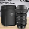 Picture of Sigma 24-70mm f/2.8 DG DN II Art Lens for Sony E Mount with Altura Photo Advanced Accessory and Travel Bundle