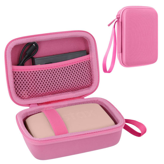 Picture of co2CREA Hard Travel Case Replacement for Fujifilm Instax Mini Link 3 2 1 Smartphone Printer (All Pink Case)
