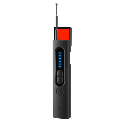 Picture of Qnmittry Hidden Camera Detectors, Listening Device Detector, Anti-Spy Detector, GPS Tracker Detector, Bug Detector Electronic Sweeper, RF Signal Detector, 30H Working Time, 5 Levels Sensitivity Black