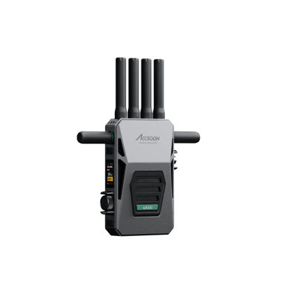 Picture of ACCSOON CineView Master 4k Wireless Video Transmission System Transmitter&Receiver 2.4+5Ghz+6GHz Tri-Band Transmission 604k 25 ms Latency 8202ft Range 1 Wired + 4 Wireless Connections（only Receiver）