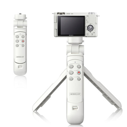Picture of AODELAN Shooting Grip with Shutter Release, Wireless Camera Remote Control Handle Mini Tripod for Sony ZV-E10 ZV-1 A7SM3 A7C A7RIV 9 7RIV 7RIII 7III RX0II RX100M7 a7 III RX0II RX100VII (for Sony)