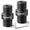 Picture of NEEWER 15mm Rod Connector, 2 Pack, M12x1.5 Connector for 15mm Support Rod Extension on Shoulder Rig & Video Rig, Only for NEEWER Aluminum Alloy 15mm Rods, SR020