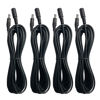 Picture of 4 Pack Power Extension Cable 6.5FT (2M), 5.5mm x 2.1mm dc 12v Power Supply Adapter Extension Cord Male to Female Plug Cable for Security Cameras etc
