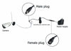 Picture of 4 Pack Power Extension Cable 6.5FT (2M), 5.5mm x 2.1mm dc 12v Power Supply Adapter Extension Cord Male to Female Plug Cable for Security Cameras etc
