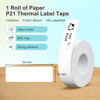 Picture of Nelko Genuine P21 Label Maker Tape, Adapted Label Print Paper, 14x50mm (0.55"x1.97"), Standard Laminated Labeling Replacement, Multipurpose of P21 Label Maker, 180 Tapes/Roll, 1 Roll, White