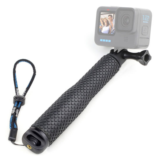 Picture of SOONSUN 23'' Short Extension Selfie Stick Compact Hand Grip Waterproof Monopod Pole for GoPro Hero 13 12 11 10 9 8 7 6 5 4, Fusion, Session, Insta360 X2 X3, GO3, AKASO, DJI Osmo Action Camera