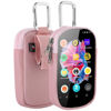 Picture of TXEsign MP3 & MP4 Player Carry Case Bag with Clear Window Travel Carrying Case for 4" Touch Screen MP3 MP4 Music Player Case Storage Bag with Inner Pocket for Earphones, USB Cable, Memory Card (Pink)